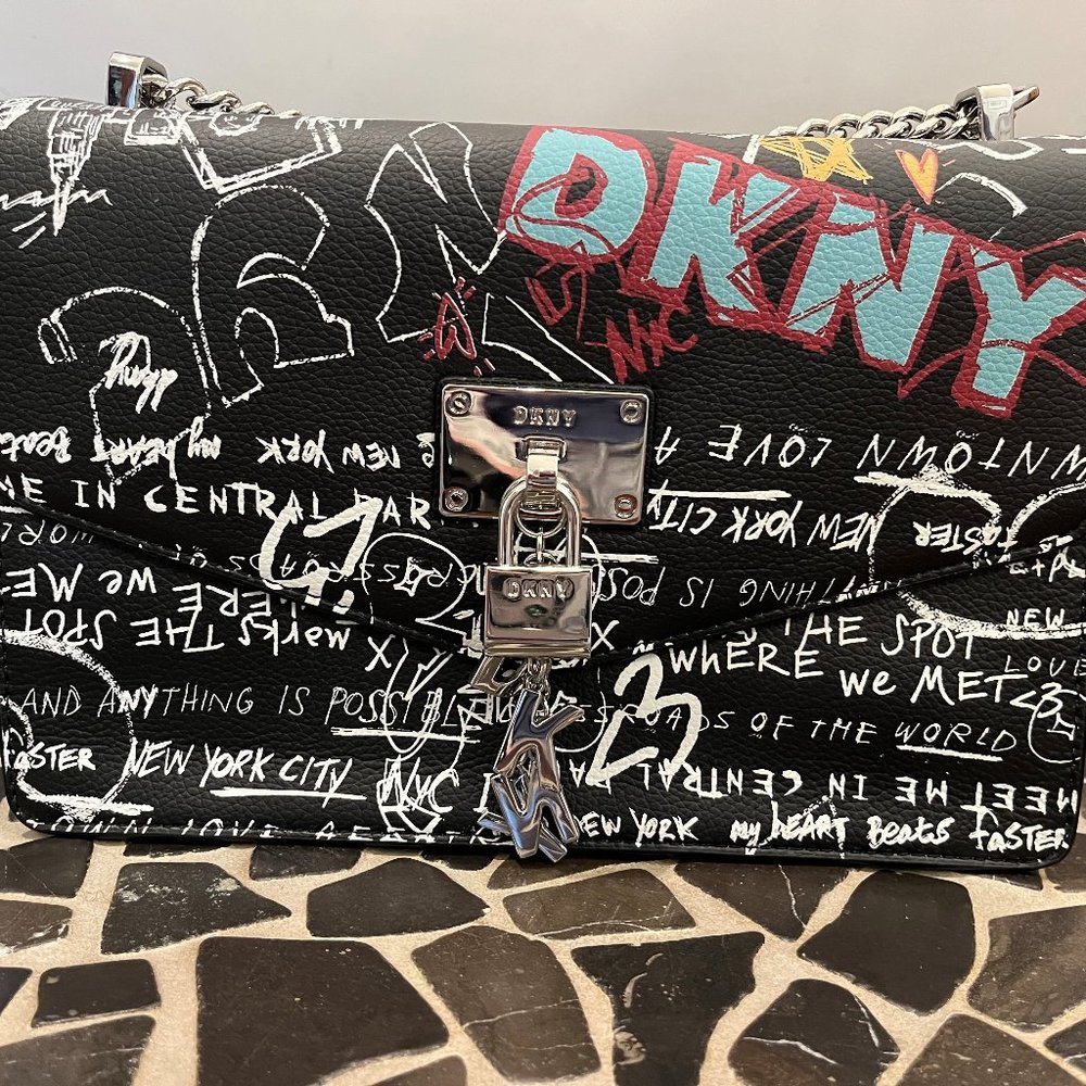 DKNY Elissa Grafitti Shoulder Bag